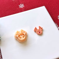 Cute Reindeer Face Polymer Clay Cutter