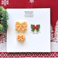 Holiday Ribbon Bow Polymer Clay Cutter Set