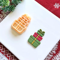 Stacked Christmas Gifts Polymer Clay Cutter