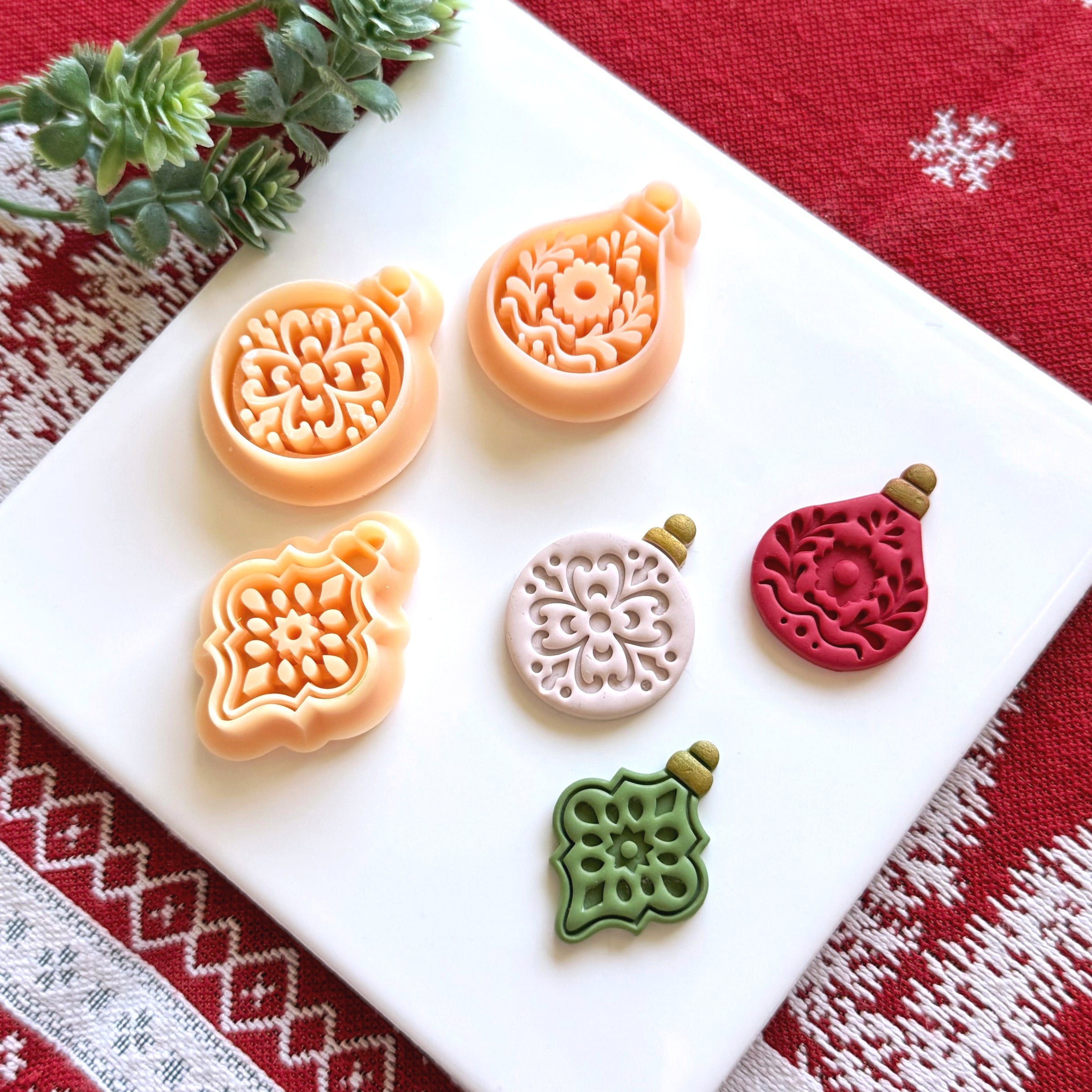 Christmas Ornaments Polymer Clay Cutter