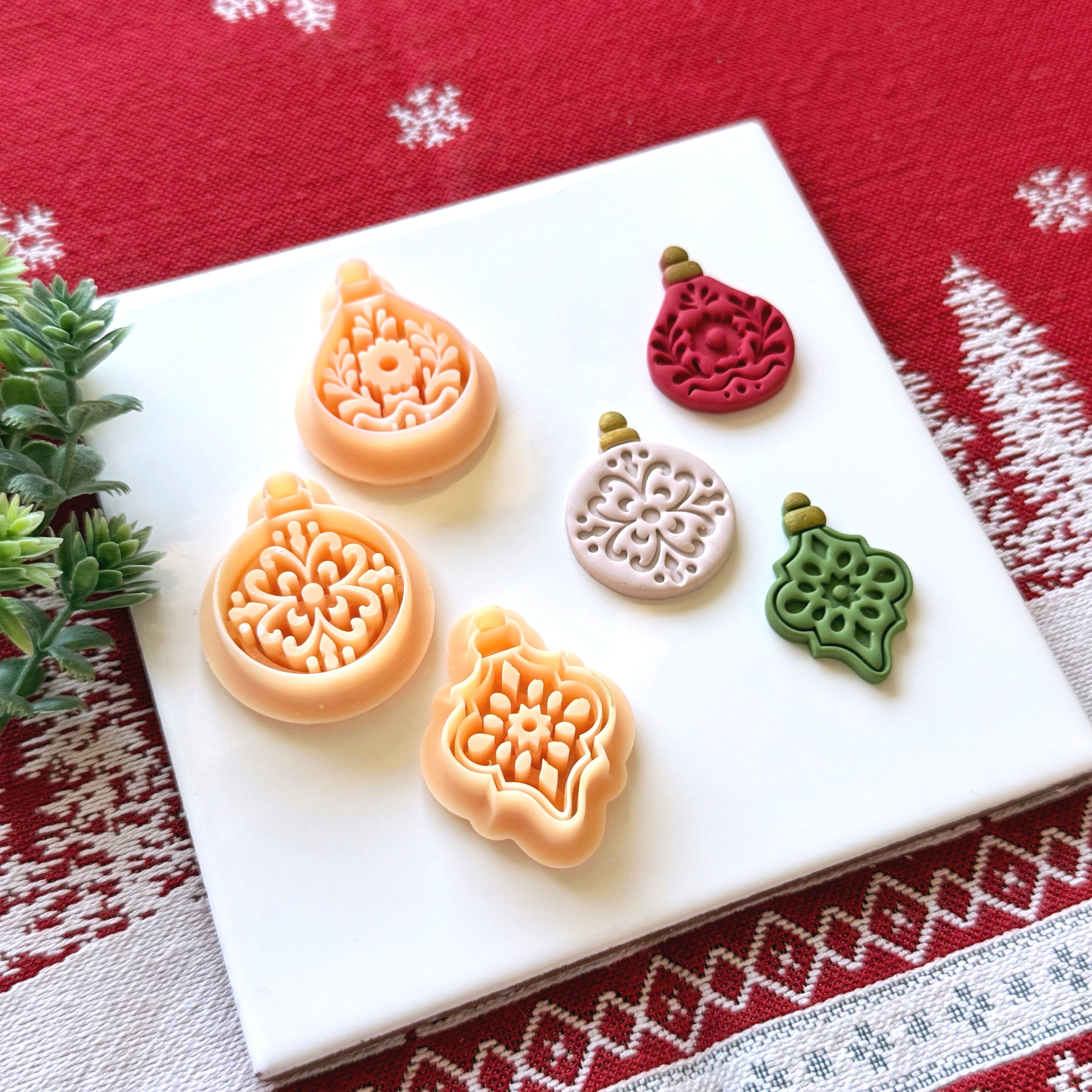 Christmas Ornaments Polymer Clay Cutter