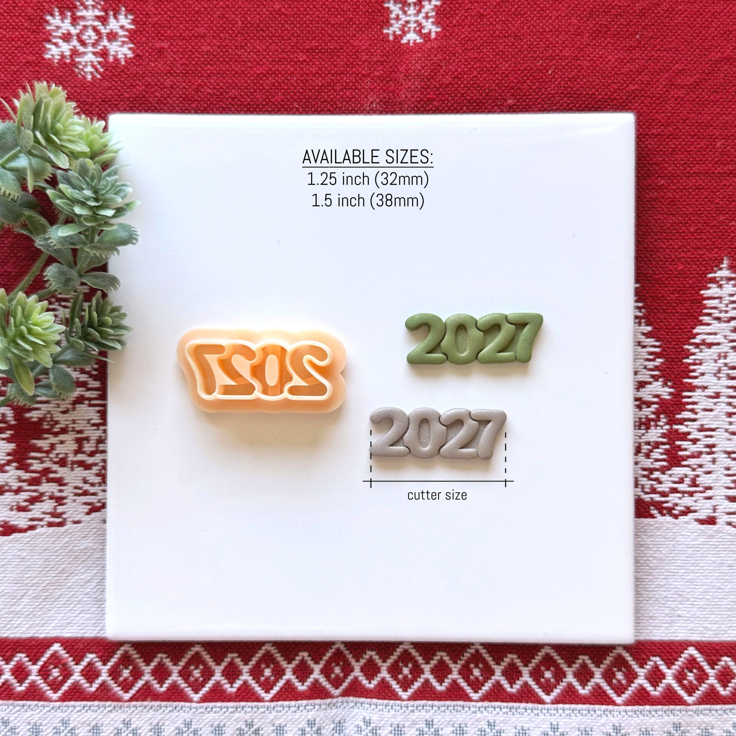 Year 2027 Polymer Clay Cutter