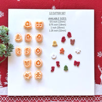 Christmas Miniatures Polymer Clay Cutter Set