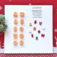 Christmas Miniatures Polymer Clay Cutter Set