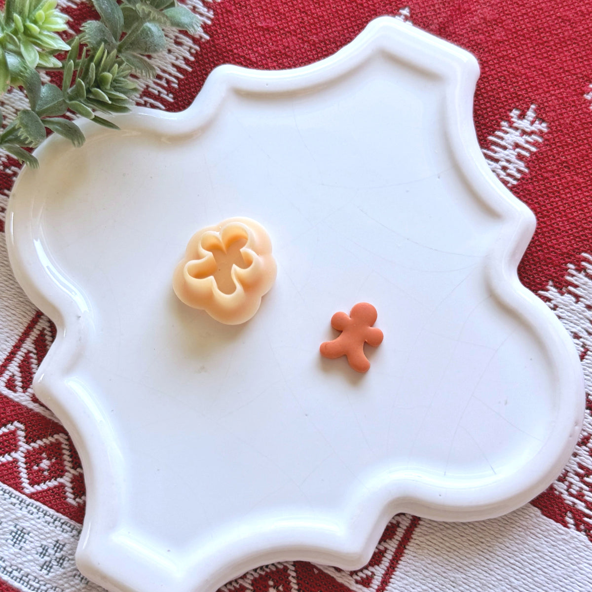 Gingerbread Man Polymer Clay Cutter