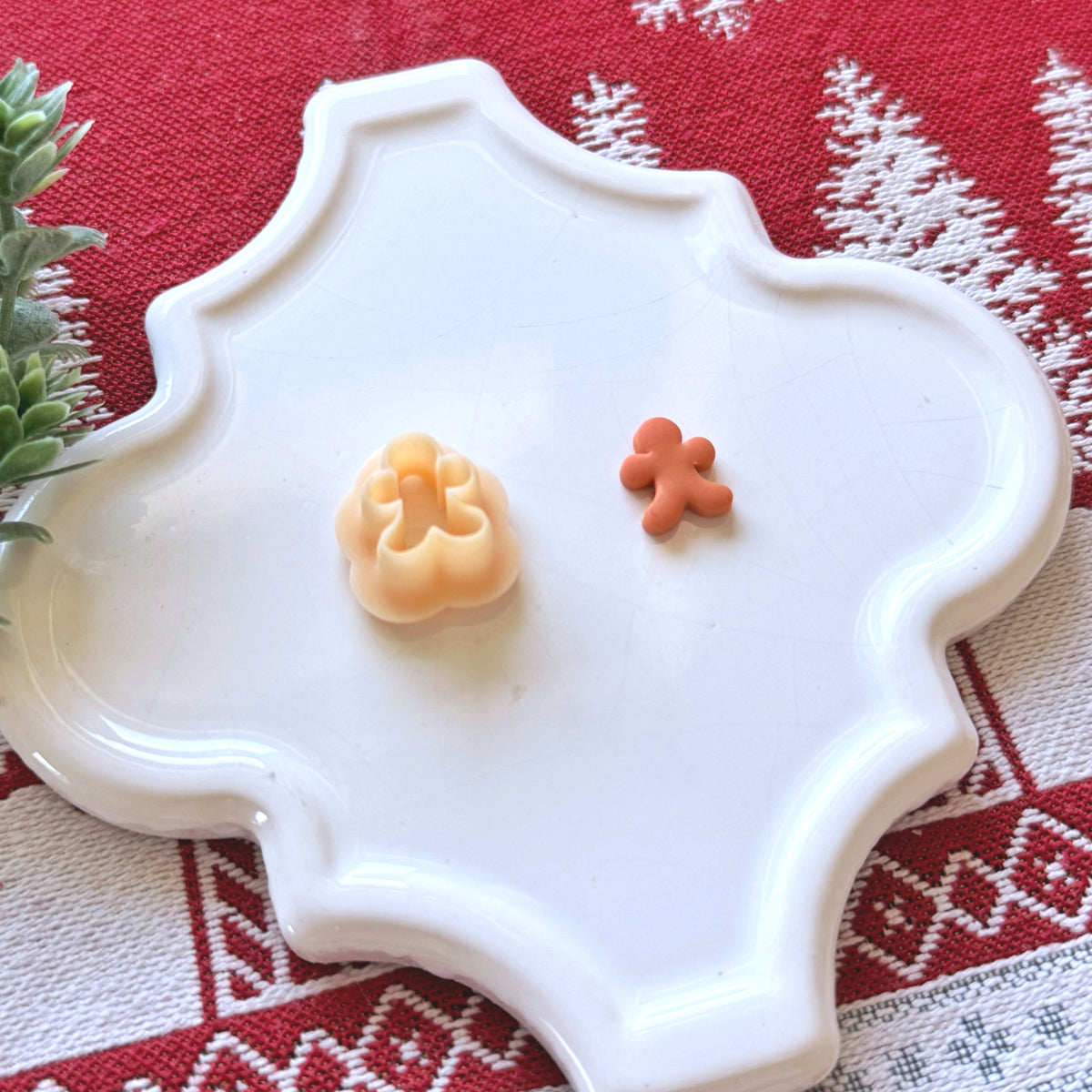 Gingerbread Man Polymer Clay Cutter