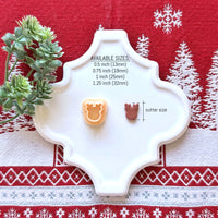 Reindeer Head Polymer Clay Cutter