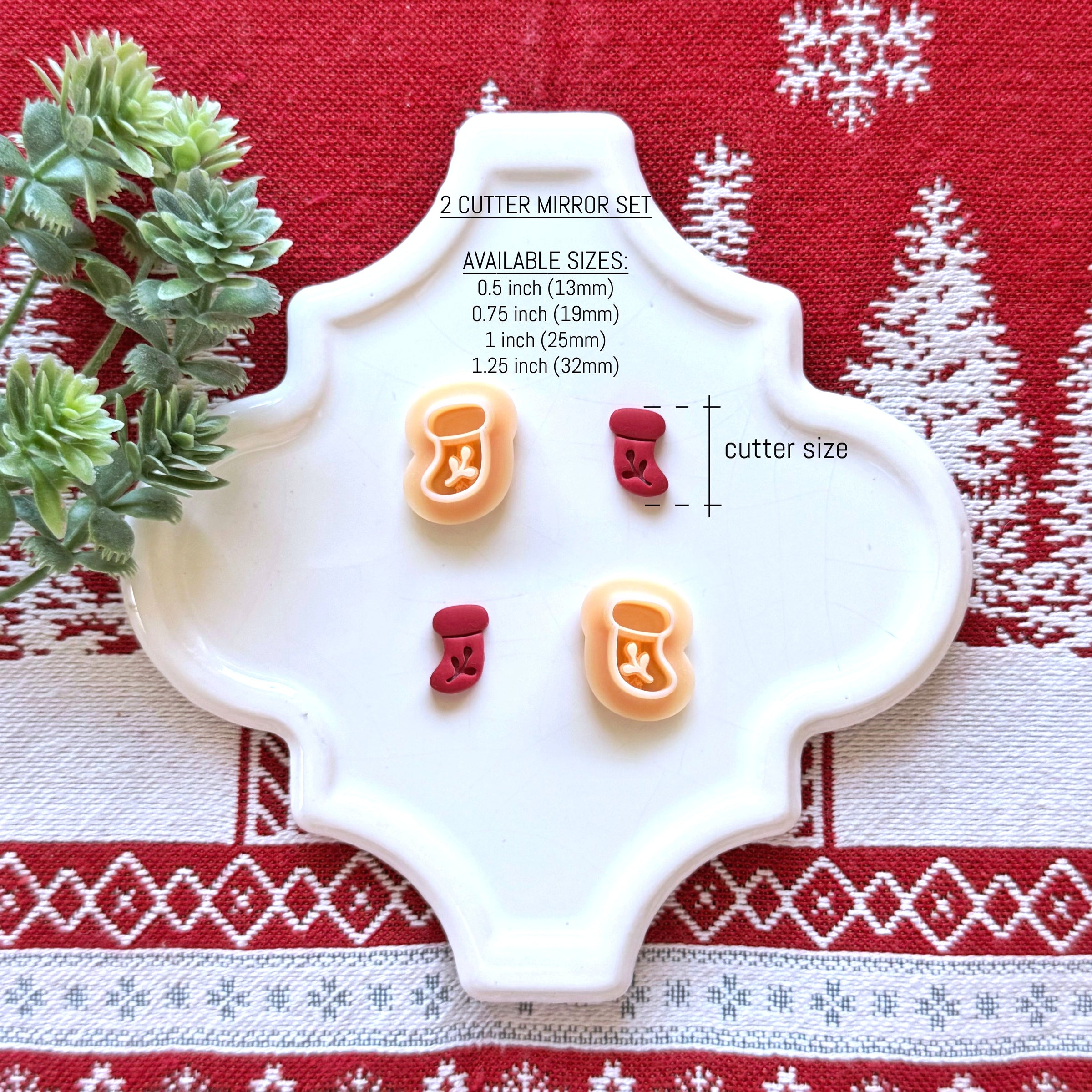 Holiday Stocking Polymer Clay Cutter