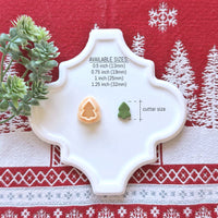 Minimalist Christmas Tree Polymer Clay Cutter