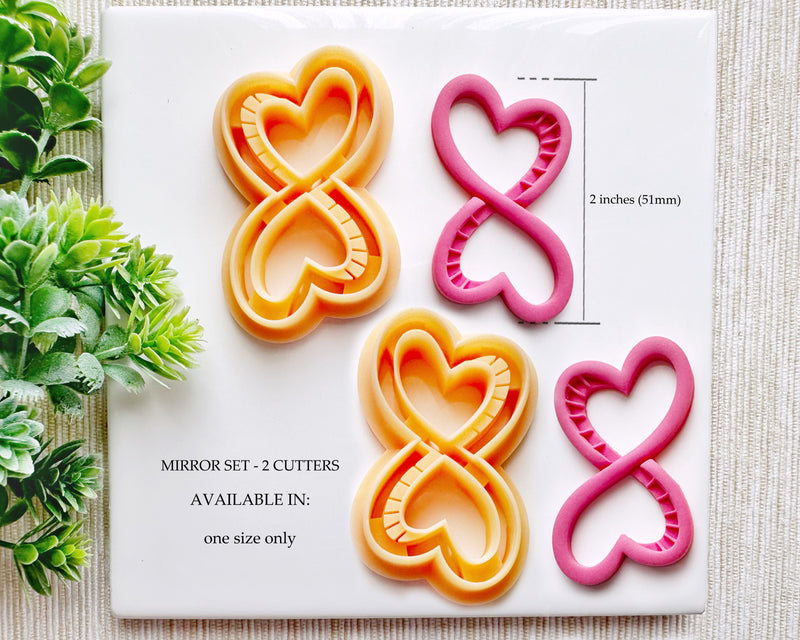 Twisting Infinity Heart Clay Cutter / Valentine's Day 2024