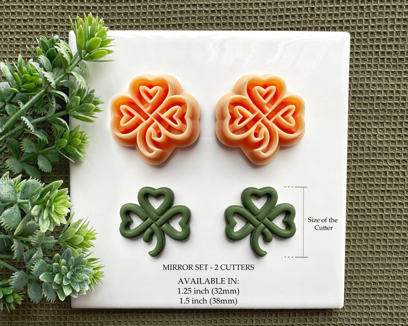 Cutout Clover Knot Clay Cutter / St Patrick 2024