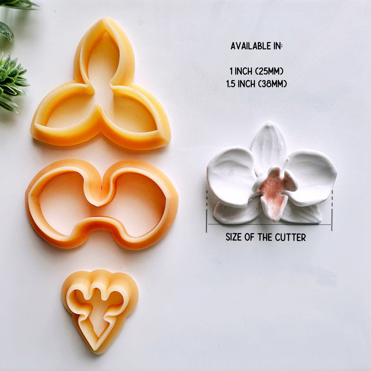 Orchid Spring Clay Cutter Set of 3 / Spring 2024