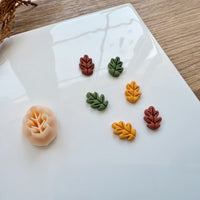 Oak Leaf Clay Cutter | Fall 2025 Earring Tool with Stud Size Option | 4 Sizes