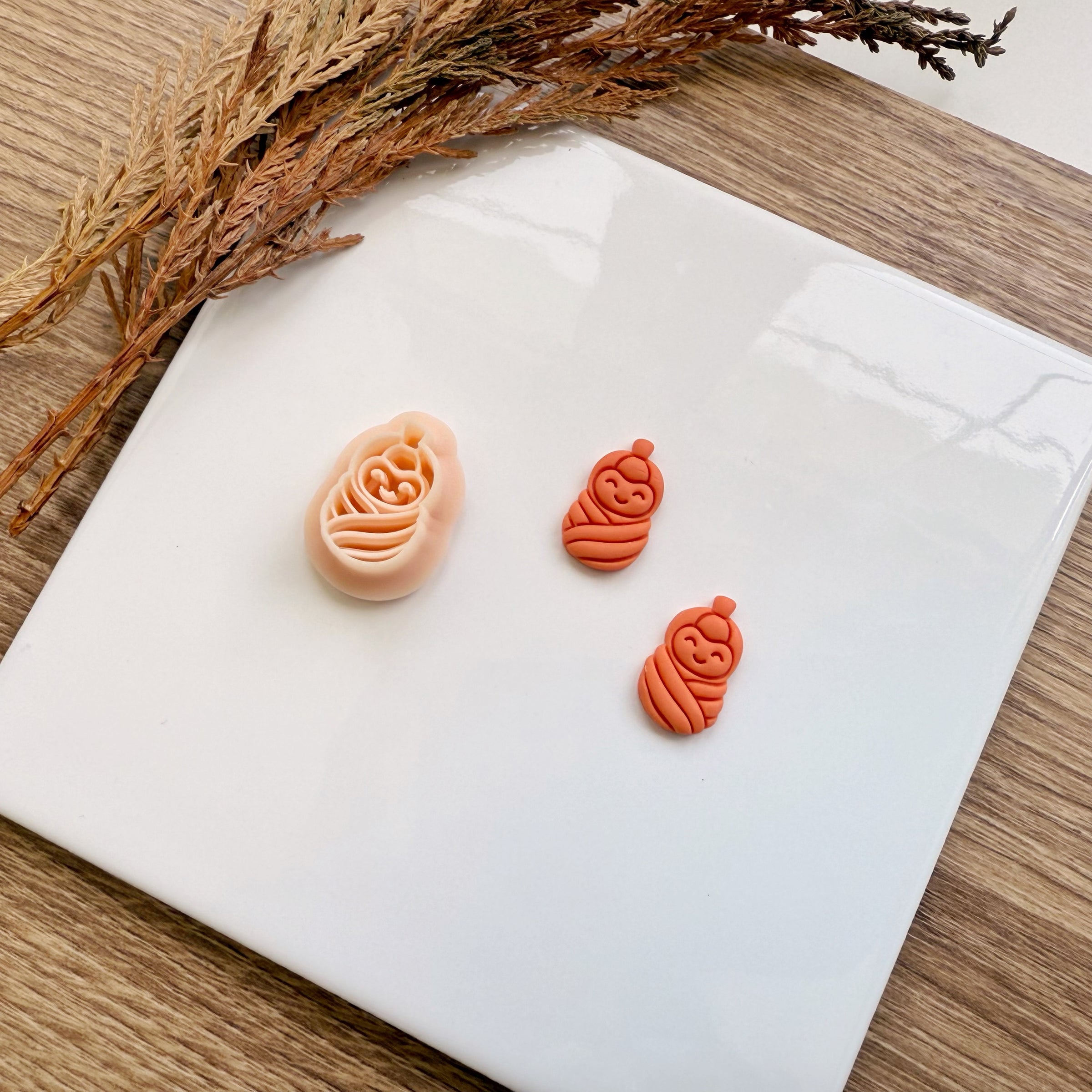 Pumpkin Baby Clay Cutter | Fall & Halloween 2025 Jewelry Tool