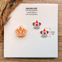 Creepy Clown Face Clay Cutter | Fall & Halloween 2025 Earring Tool