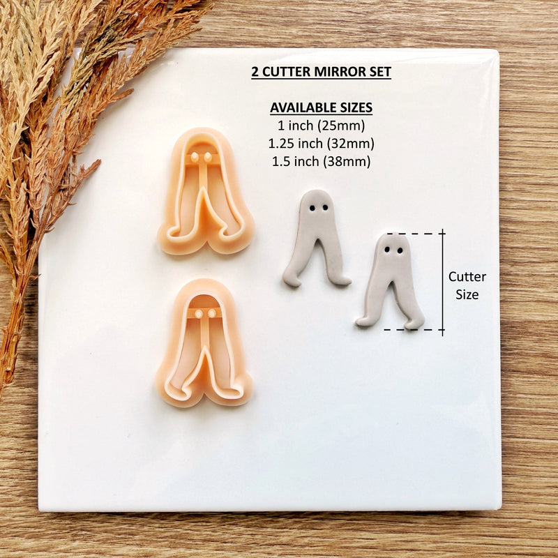 Fresno Nightcrawler Clay Cutter | Cryptid Earring Tool | Fall & Halloween 2025 | Optional Mirror