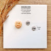 Skull Front Clay Cutter | Halloween 2025 Earring Tool | 4 Sizes