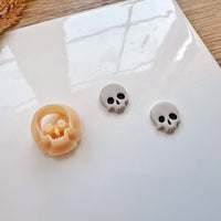 Skull Front Clay Cutter | Halloween 2025 Earring Tool | 4 Sizes