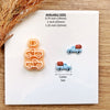 Pumpkin Truck Clay Cutter | Mirrored Earring Pair Tool | Fall 2025 | 3 Sizes