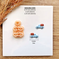Pumpkin Truck Clay Cutter | Mirrored Earring Pair Tool | Fall 2025 | 3 Sizes