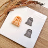 RIP Tombstone Clay Cutter | Halloween 2025 Gravestone Earring Tool | Optional Mirror | 2 Sizes