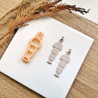 Pocong Clay Cutter – 2 Inch Ghost Earring Polymer Clay Tool