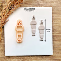 Pocong Clay Cutter – 2 Inch Ghost Earring Polymer Clay Tool