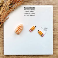 Pencil Clay Cutter | Back to School & Fall 2025 Earring Tool | 4 Sizes