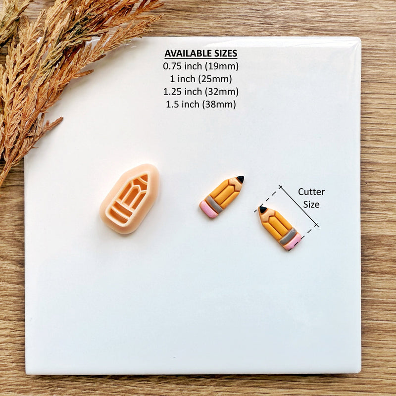 Pencil Clay Cutter | Back to School & Fall 2025 Earring Tool | 4 Sizes