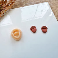 Acorn Clay Cutter | Fall 2025 Earring Tool with Stud Size Option | 4 Sizes