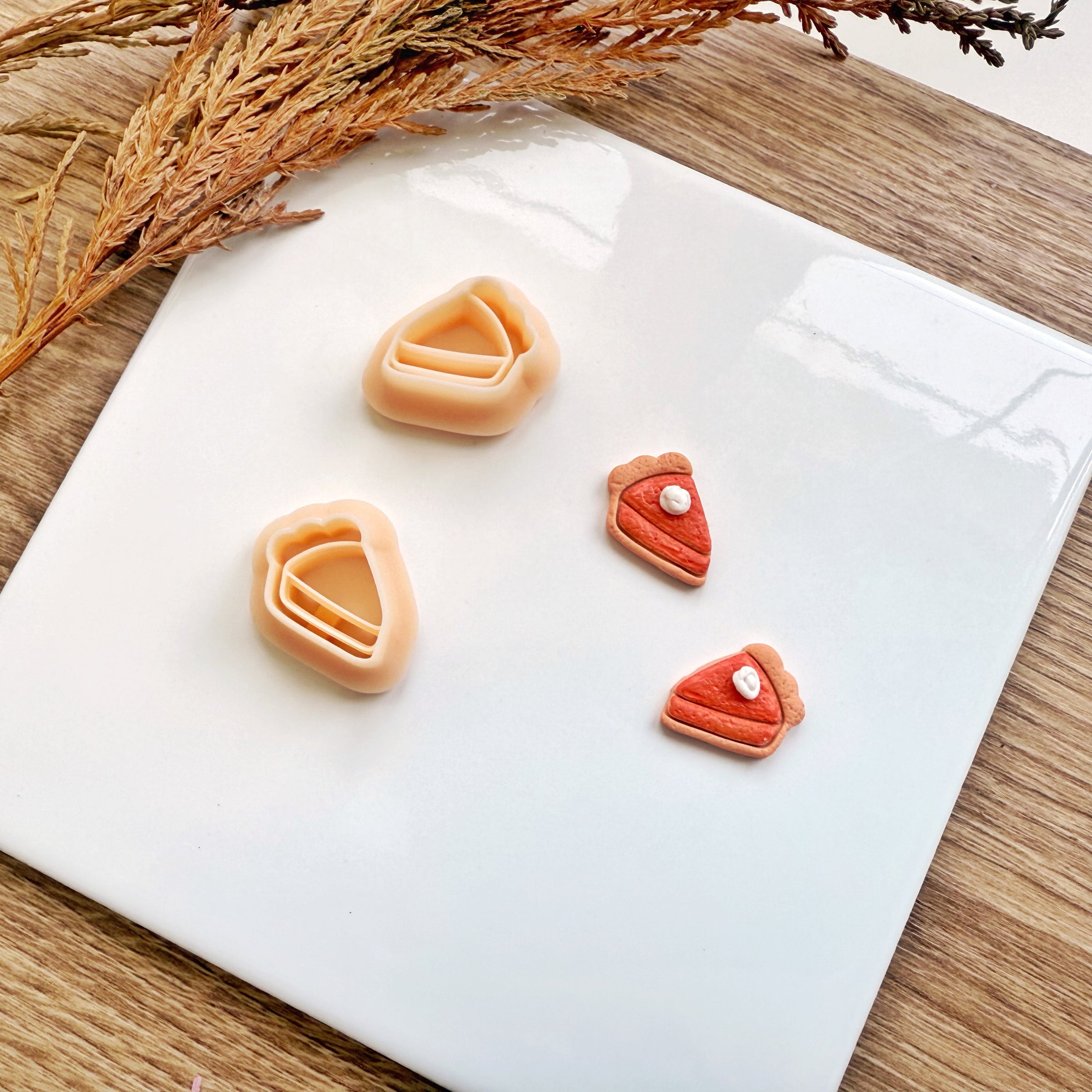 Pumpkin Pie Slice Clay Cutter | Fall & Halloween 2025 Earring Tool