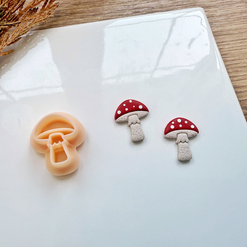 Mushroom Clay Cutter | Fall & Halloween 2025 Whimsical Earring Tool