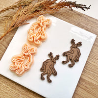 Wendigo Clay Cutter | Cryptid Polymer Clay Cutter | 1.75 inch Earring Tool | Optional Mirror | Fall Halloween 2025