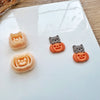 Cat in Pumpkin Clay Cutter Set | 2 Piece Halloween & Fall 2025 Earring Tool