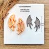 Bat Wing Clay Cutter | 1.75 inch Earring Cutter | Optional Mirror | Gothic Halloween Earring Tool | Fall Halloween 2025
