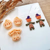 Scarecrow Clay Cutter Set | 3-Piece Fall Halloween 2025 Polymer Clay Tool