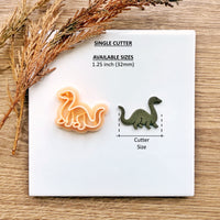 Loch Ness Monster Clay Cutter | 1.25 Inch Polymer Clay Earring Tool | Cryptid Halloween Fall 2025 | Optional Mirror