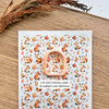 Woodland Creatures Polymer Clay Transfer Sheet – Fox, Squirrel & Fall Leaves Pattern (3.9"x5")