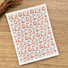 Cute Ghosts Polymer Clay Transfer Sheet – Kawaii Halloween Design for Earrings & Studs (3.9"x5")