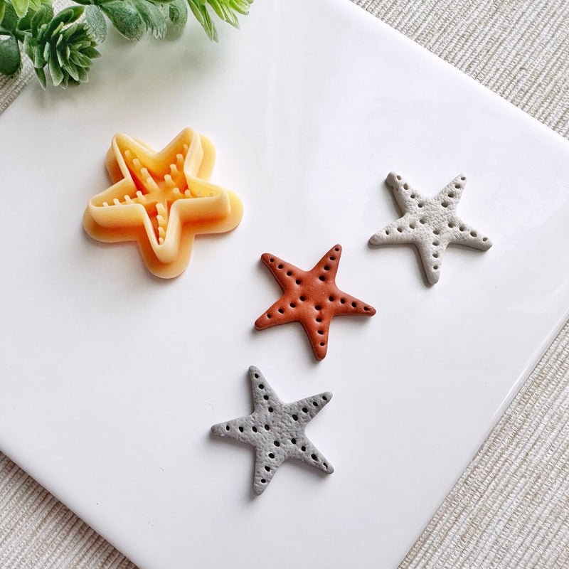 Sea Life Clay Cutter Set – Seashell, Starfish & Seahorse Polymer Clay Cutters