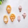 Ice Cream Clay Cutter Set – Popsicle & Cone Summer Polymer Clay Cutters