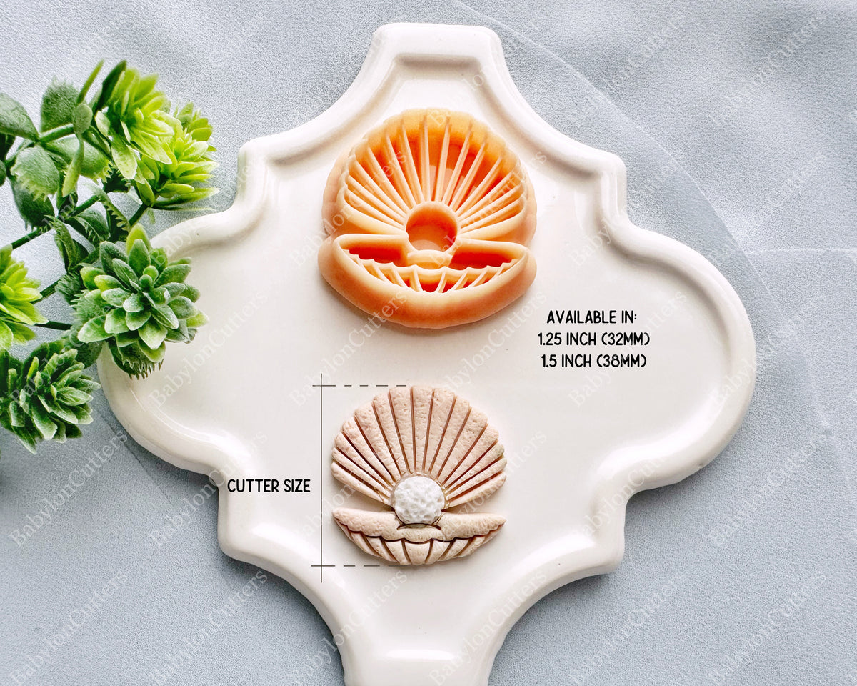 Clam Shell with Pearl Clay Cutter / Summer 2024