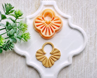 Macrame Clover Cutout Clay Cutter – Boho Polymer Clay Cutter for Earrings & Crafts