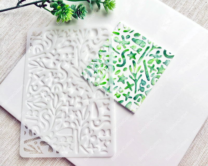 Summer Theme Matisse Clay Stencil