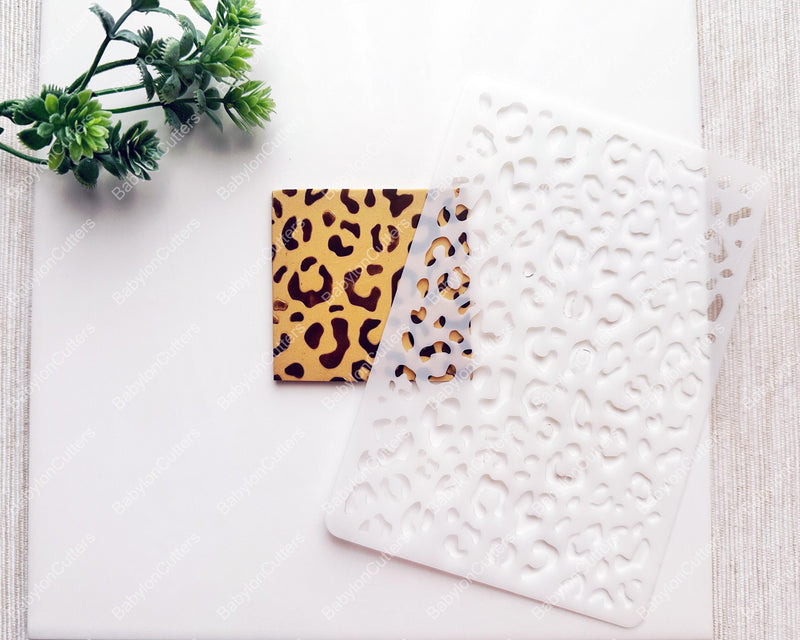 Leopard Print Clay Stencil