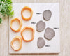 Organic Pebbles Clay Cutter / Single or Mirrored Set / May 11th