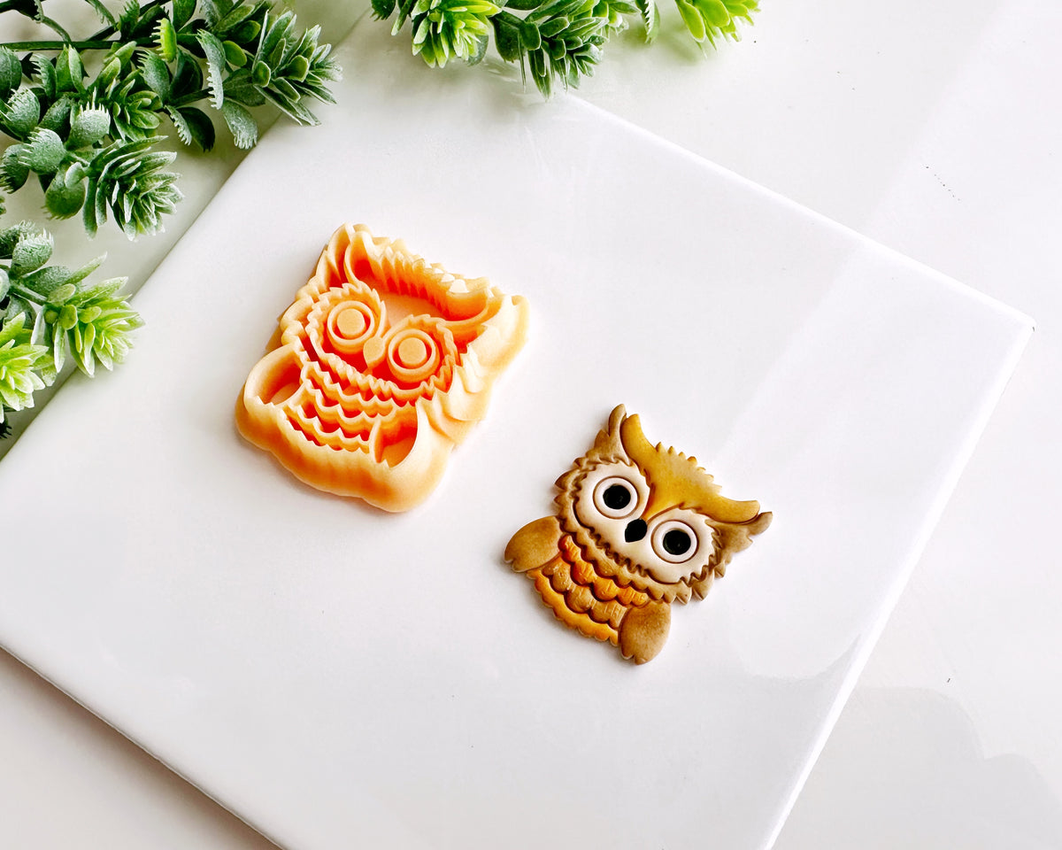 Cute Owl Clay Cutter - Cute Zoo Collection