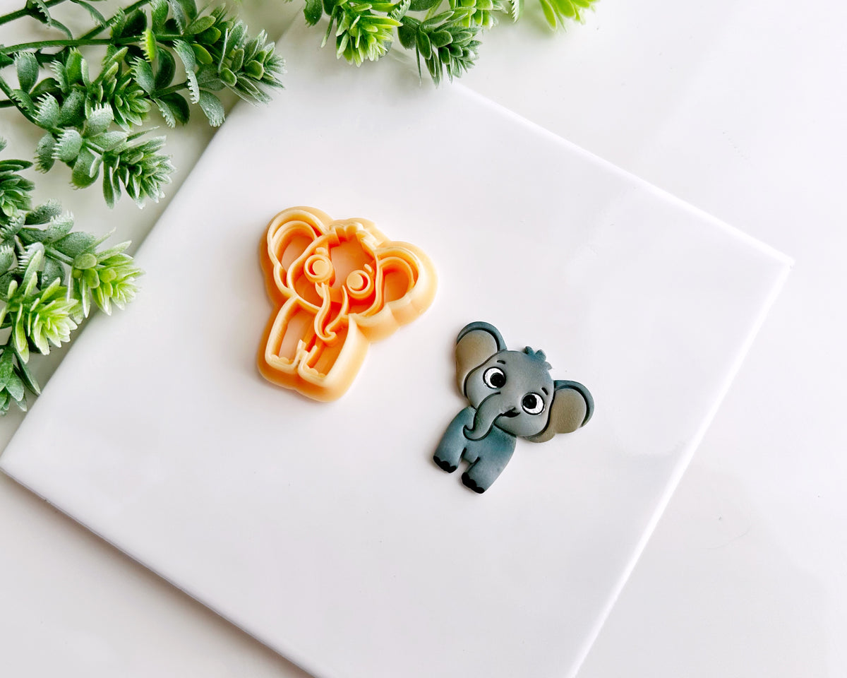 Cute Elephant Clay Cutter - Cute Zoo Collection