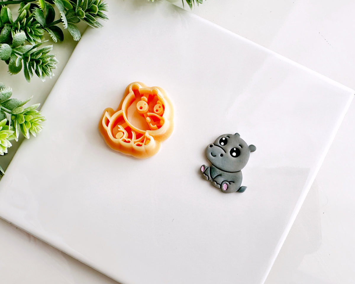 Cute Hippo Clay Cutter - Cute Zoo Collection