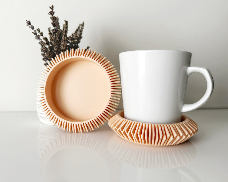 Mid-Century Modern Coaster - 3D Printed Stackable Drink Coasters